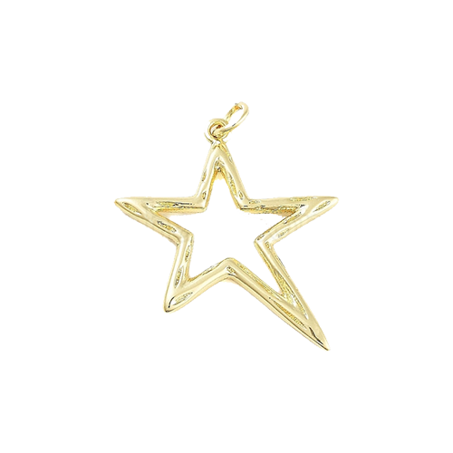Large Gold Star Charm