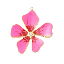 Load image into Gallery viewer, Large Pink Flower Charm
