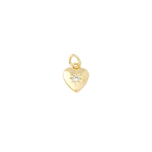 Load image into Gallery viewer, Small Stellar Gold Heart Charm

