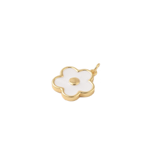 Load image into Gallery viewer, White and Gold Daisy Charm
