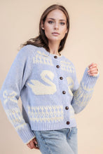 Load image into Gallery viewer, Oversized Graphic Casual Knit Sweater Cardigan
