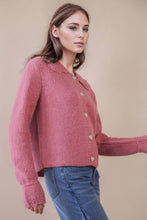Load image into Gallery viewer, Heart Button Down Knit Sweater Cardigan
