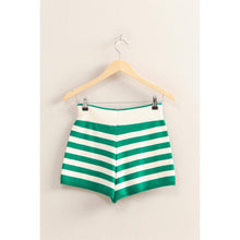 Load image into Gallery viewer, Fitted Striped Knit Shorts
