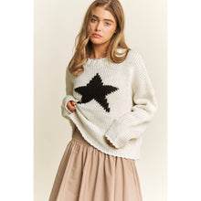 Load image into Gallery viewer, EVERYDAY CLASSIC LOOSE FIT STAR CROP SWEATER PULLOVER
