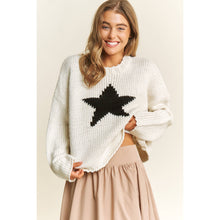 Load image into Gallery viewer, EVERYDAY CLASSIC LOOSE FIT STAR CROP SWEATER PULLOVER
