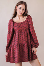 Load image into Gallery viewer, Polka Dot Printed Tiered Layers Mini Dress
