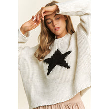 Load image into Gallery viewer, EVERYDAY CLASSIC LOOSE FIT STAR CROP SWEATER PULLOVER
