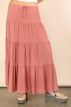 Load image into Gallery viewer, Tiered Layers Woven Midi Skirt
