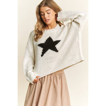 Load image into Gallery viewer, EVERYDAY CLASSIC LOOSE FIT STAR CROP SWEATER PULLOVER
