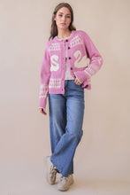 Load image into Gallery viewer, Oversized Graphic Casual Knit Sweater Cardigan
