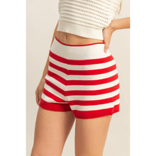 Load image into Gallery viewer, Fitted Striped Knit Shorts
