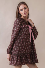 Load image into Gallery viewer, Floral Printed Front Bow Mini Dress
