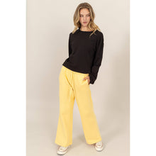 Load image into Gallery viewer, Mid-Rise Drawstring Wide Leg Pants
