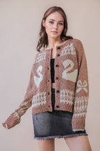 Load image into Gallery viewer, Oversized Graphic Casual Knit Sweater Cardigan
