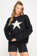Load image into Gallery viewer, EVERYDAY CLASSIC LOOSE FIT STAR CROP SWEATER PULLOVER
