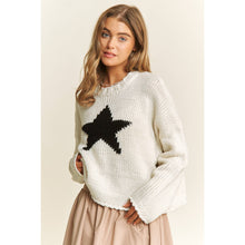 Load image into Gallery viewer, EVERYDAY CLASSIC LOOSE FIT STAR CROP SWEATER PULLOVER
