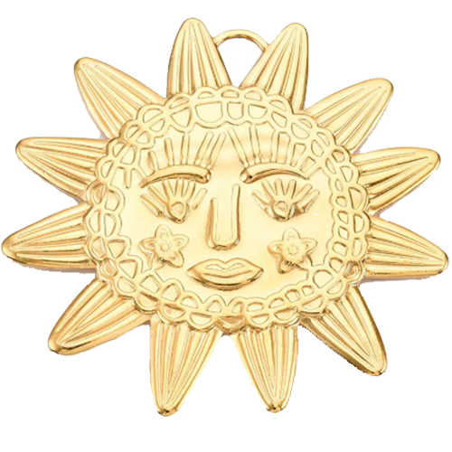 Trippy Hippy Sun Medallion