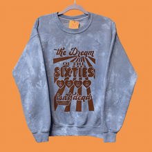 Load image into Gallery viewer, Dream of the Sixties Blue Cloud Dye Crewneck
