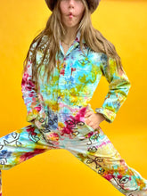 Load image into Gallery viewer, Hand painted &amp; Tie Dyed Unisex Collab Coveralls
