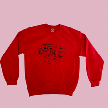 Load image into Gallery viewer, I love you doodle crewneck sweatshirt
