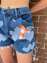 Load image into Gallery viewer, Patchwork Wrangler Denim Shorts
