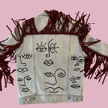 Load image into Gallery viewer, True Lucia x Mod Salt Fringe Painted Jacket
